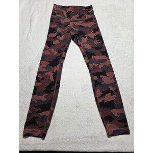 Lululemon Size 6 Wunder Train High Rise Tights 25" Heritage 365 Camo Red Legging